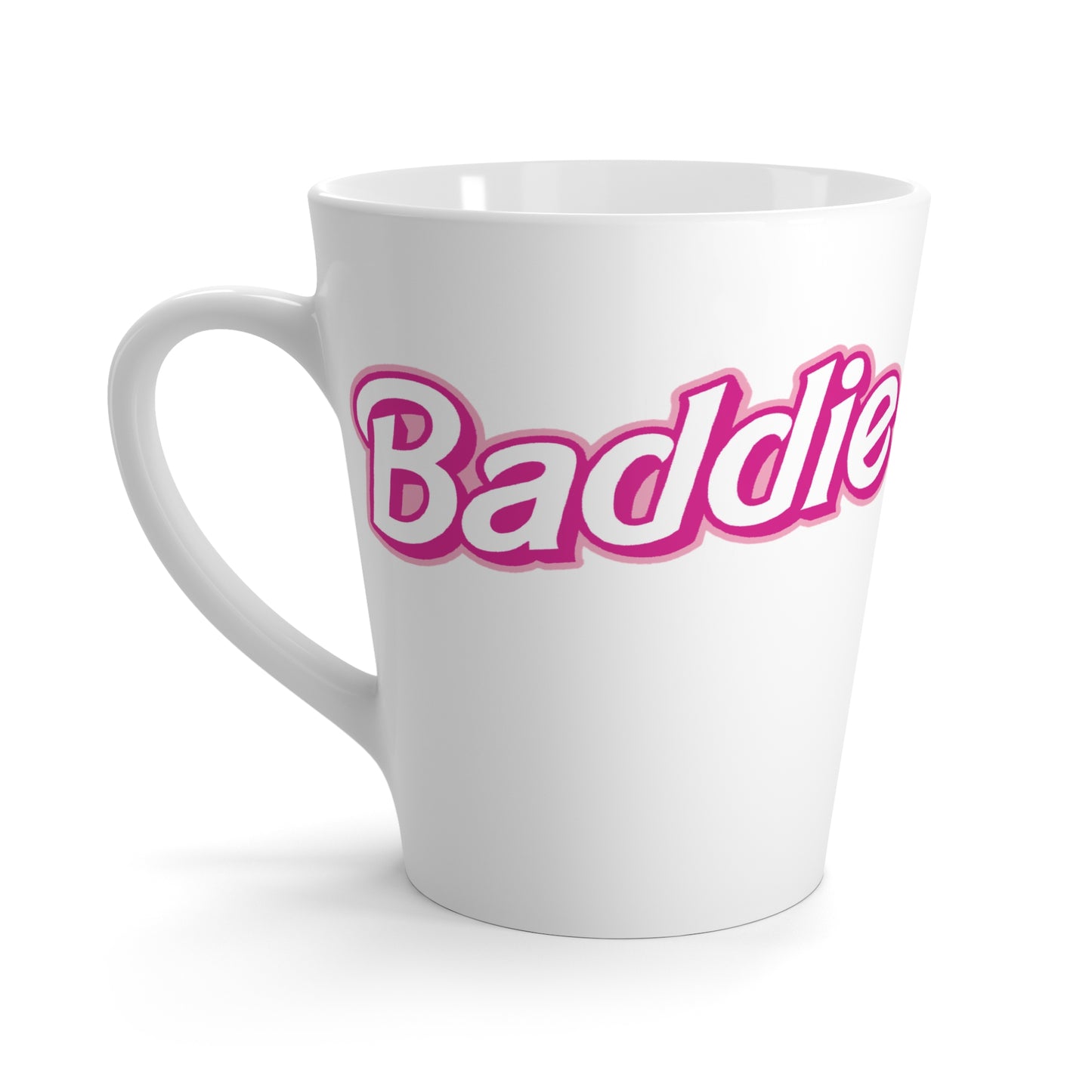 Pink Baddie-Latte Mug, 12oz