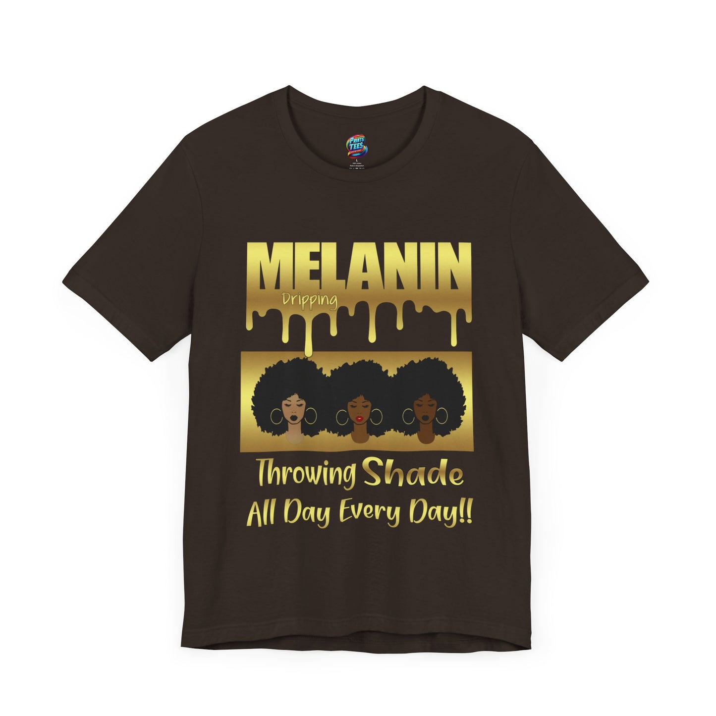 Melanin Dripping-Jersey Knit T-Shirt
