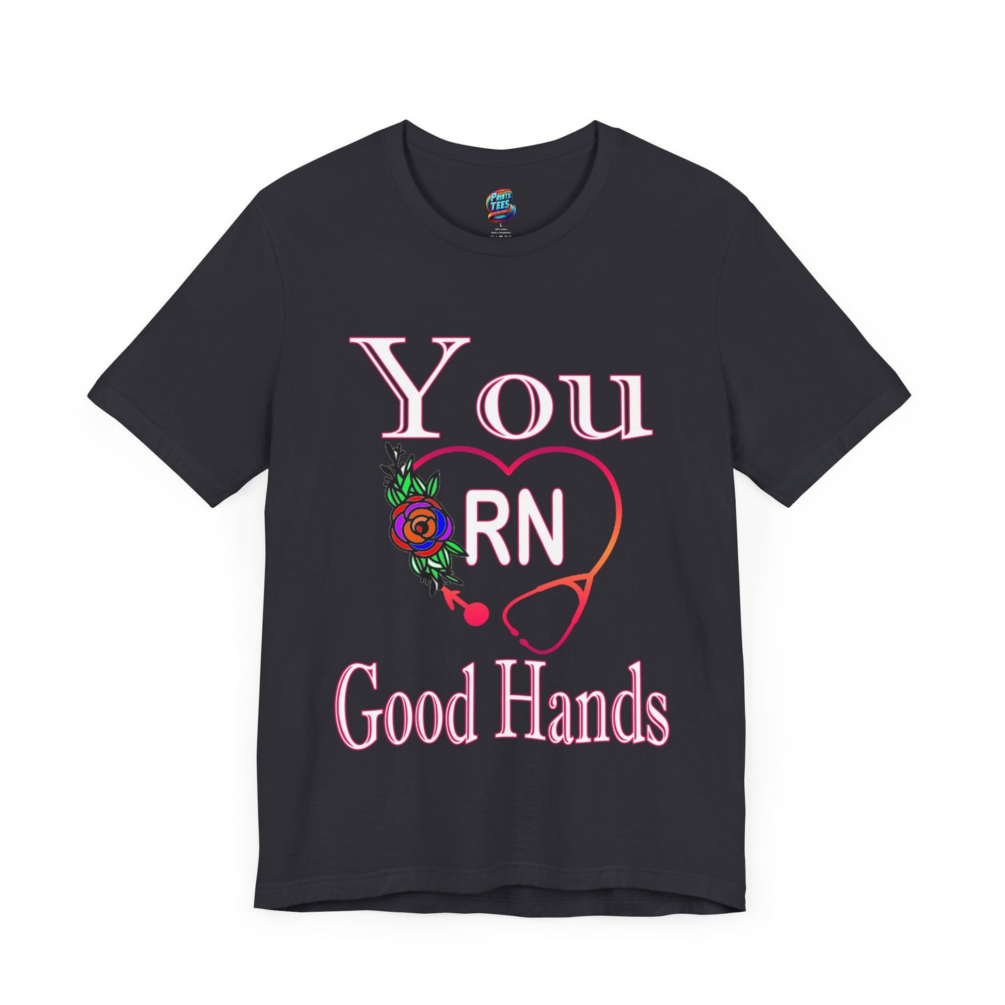 Good Hands-Jersey Knit T-Shirt