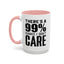 I Don't Care-Accent Coffee Mug (11, 15oz)