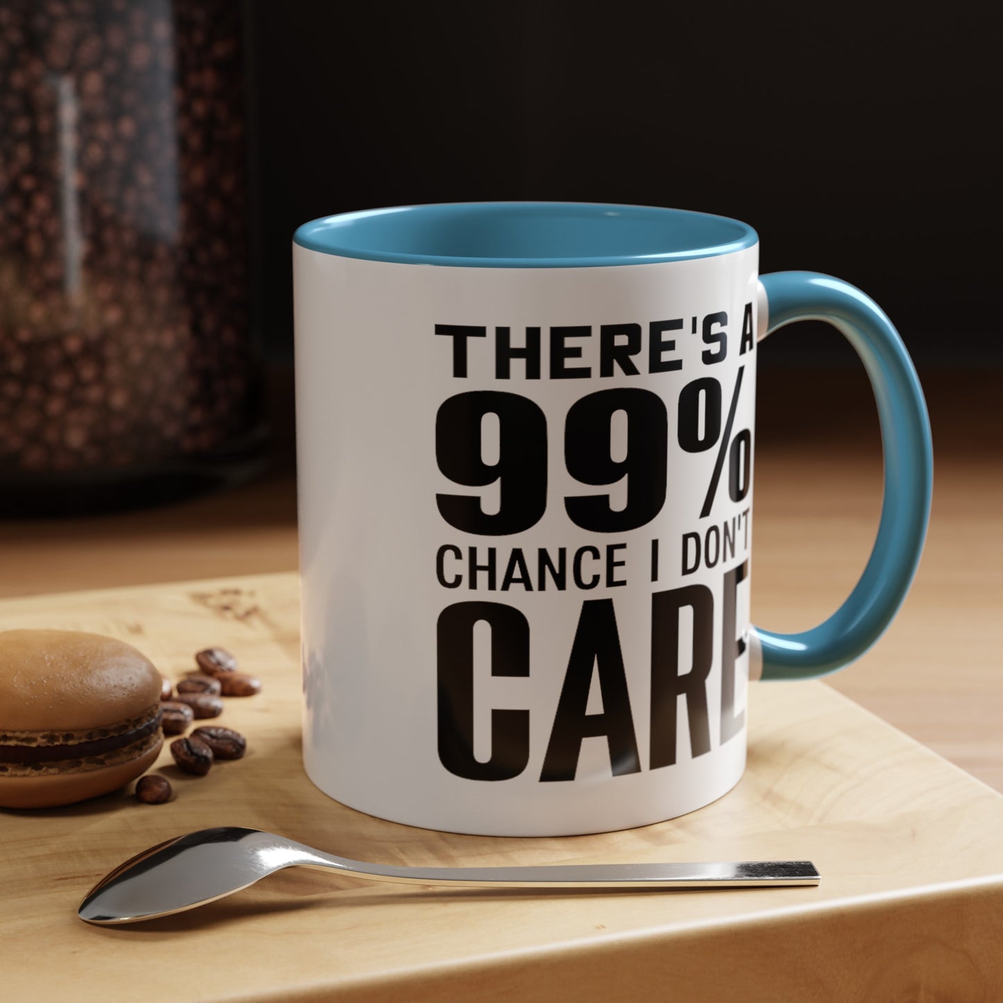 I Don't Care-Accent Coffee Mug (11, 15oz)