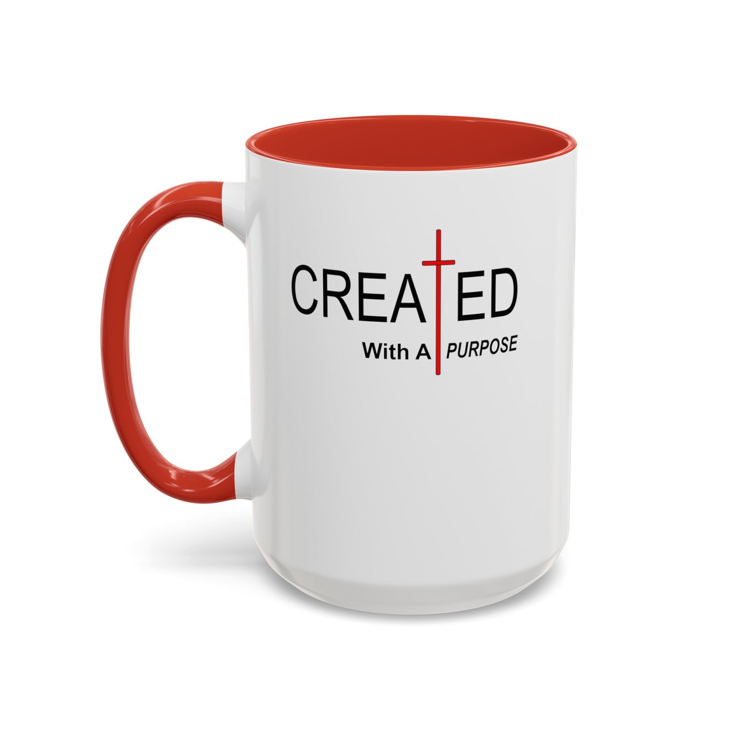 Created With Purpose-Accent Coffee Mug (11, 15oz)