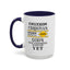 Christian Under Construction-Accent Coffee Mug (11, 15oz)
