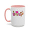 Blessed Flowers-Accent Coffee Mug (11, 15oz)