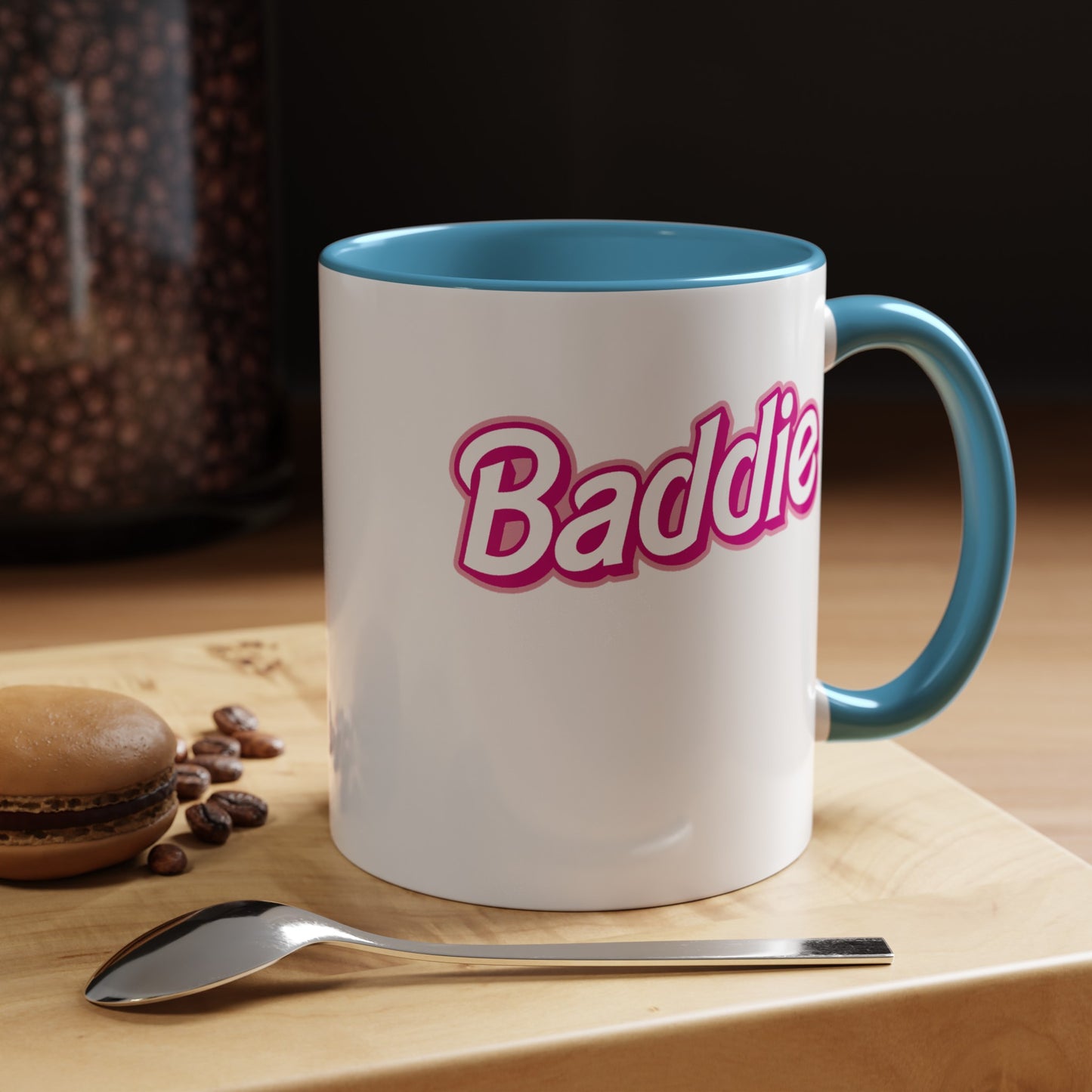 Pink Baddie-Accent Coffee Mug (11, 15oz)