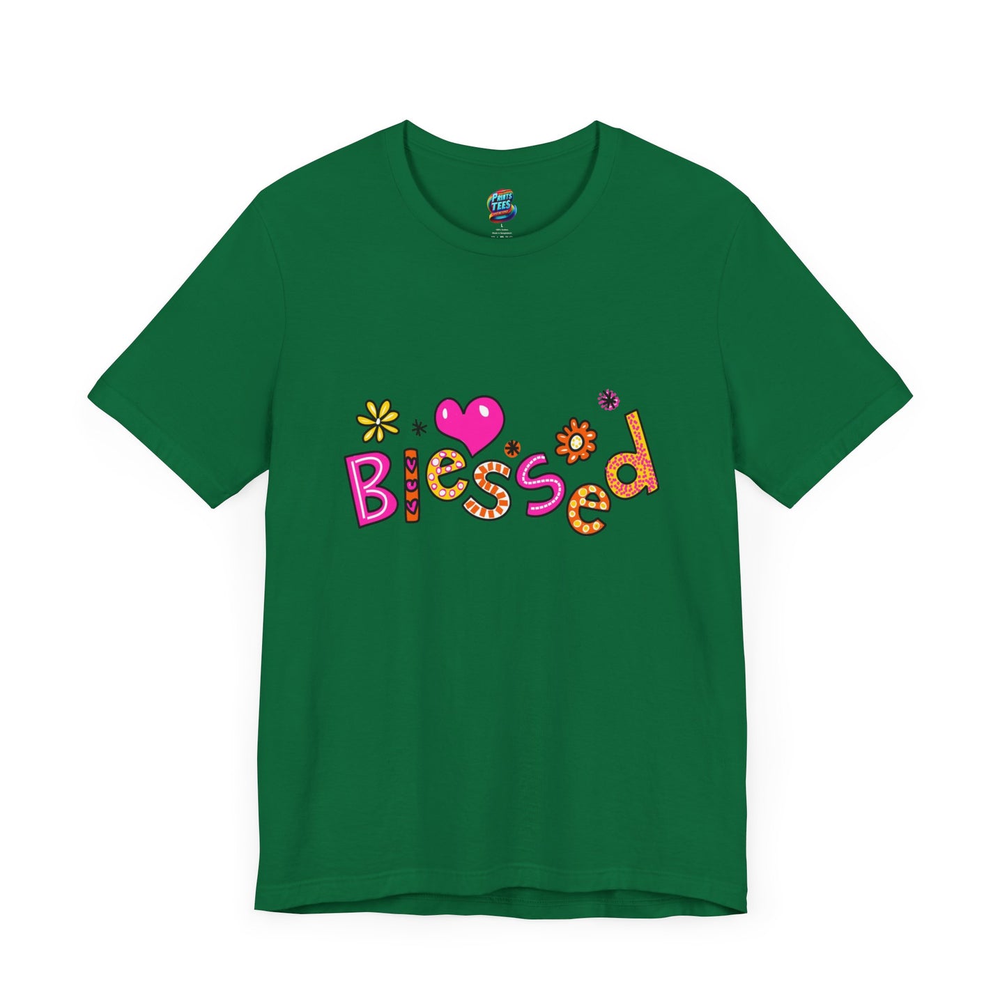 Blessed Flowers-Jersey Knit T-Shirt