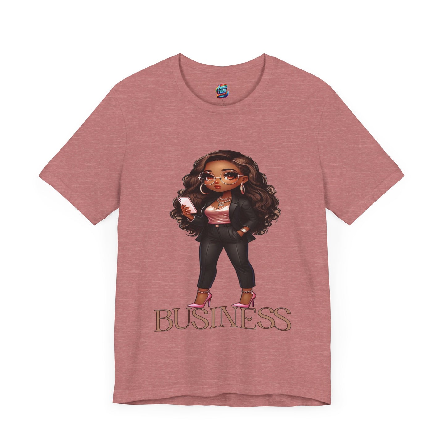 Standing on Business-Brown Woman-Jersey Knit T-Shirt