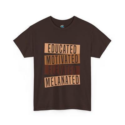 Educated Melanated-Heavy Cotton Classic Tee