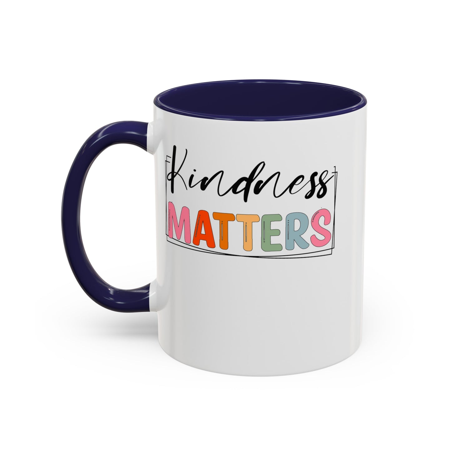 Kindness Matters-Accent Coffee Mug (11, 15oz)