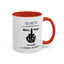 Fu(k You-Middle Finger-Accent Coffee Mug (11, 15oz)