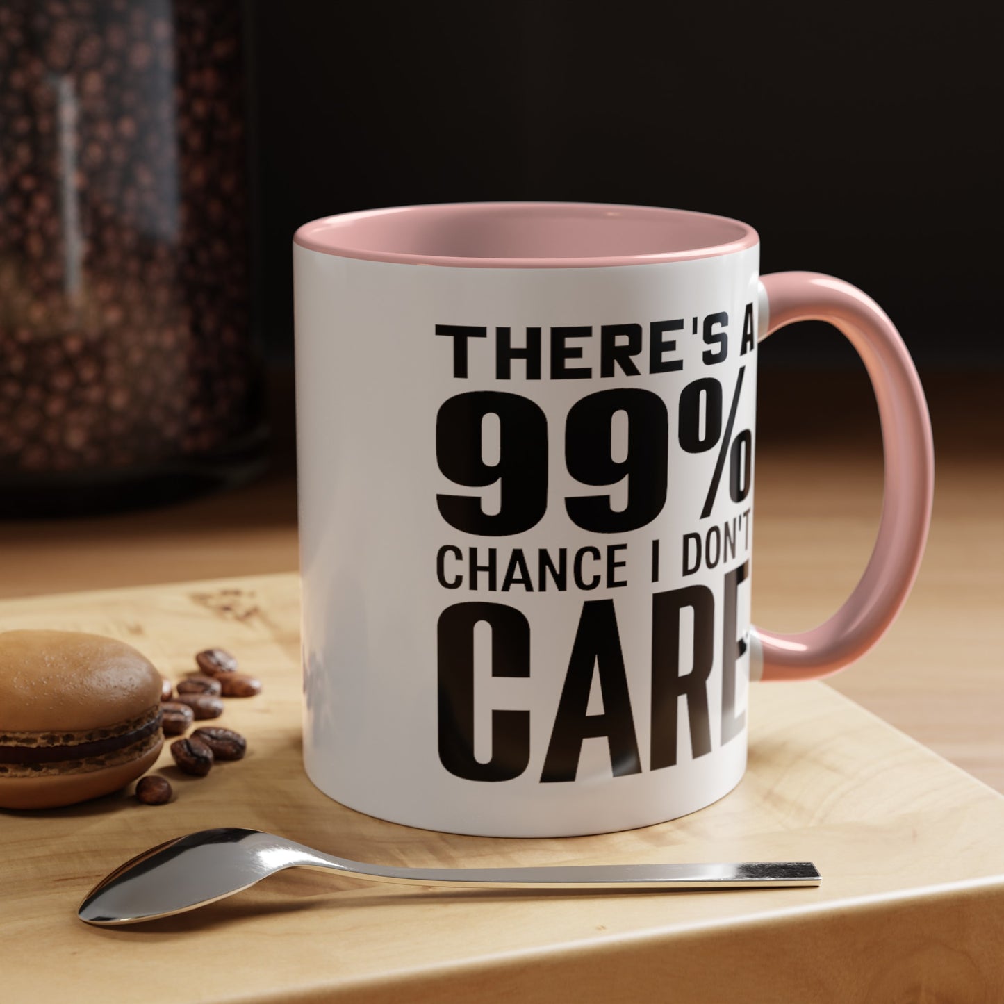 I Don't Care-Accent Coffee Mug (11, 15oz)