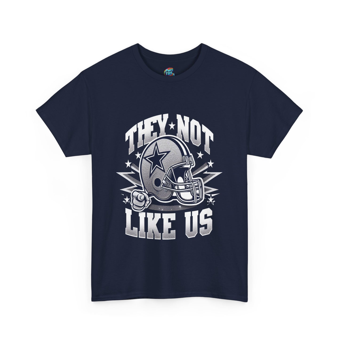 They Not Like Us Helmet-Front Finger-Heavy Cotton Classic Tee