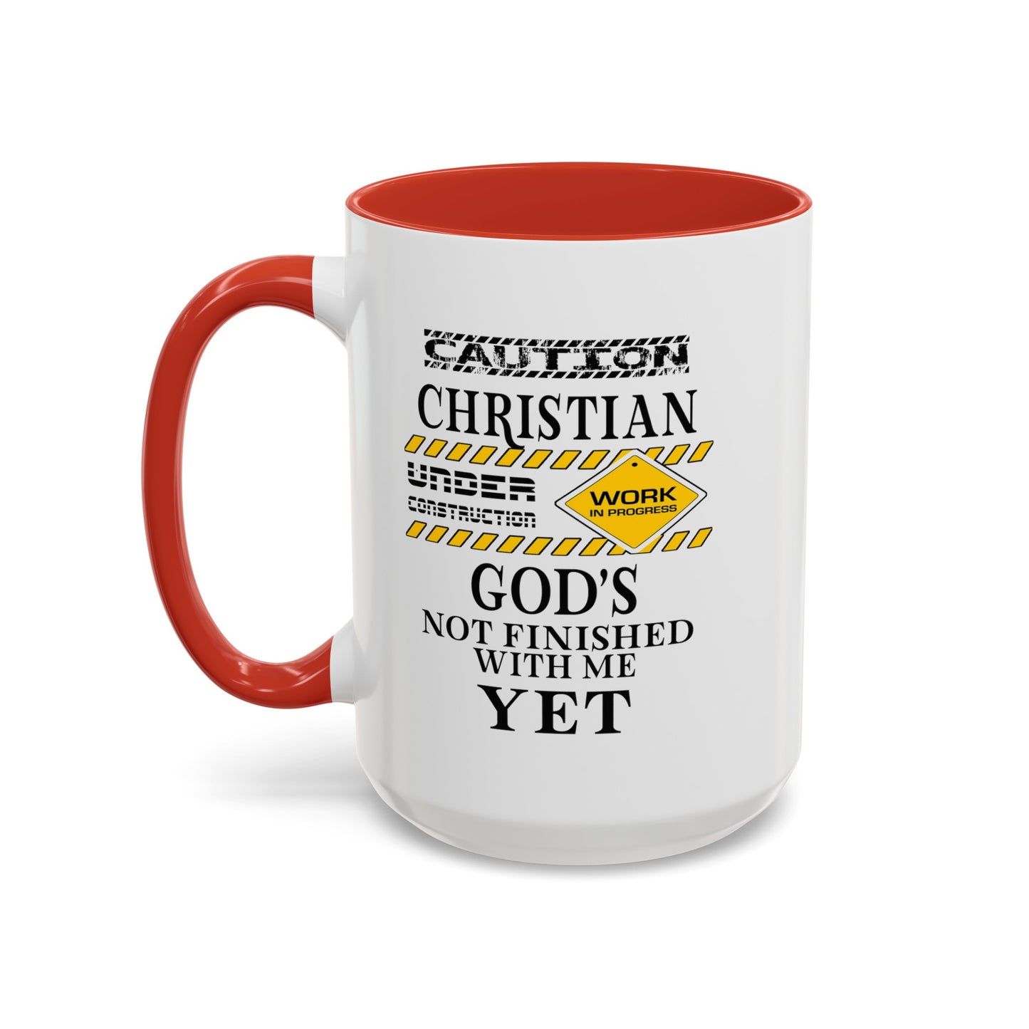 Christian Under Construction-Accent Coffee Mug (11, 15oz)
