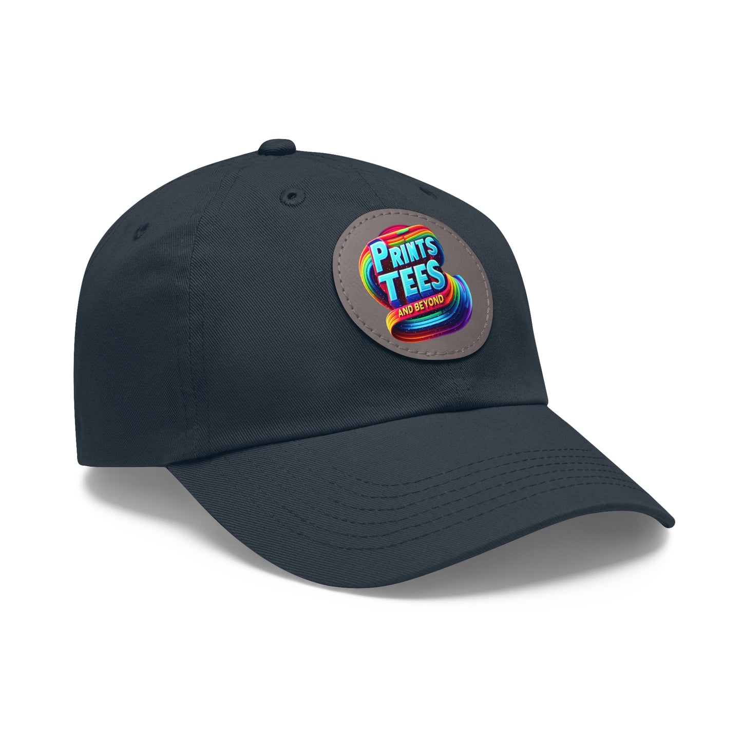 PTB-Dad Hat with Leather Patch (Round)