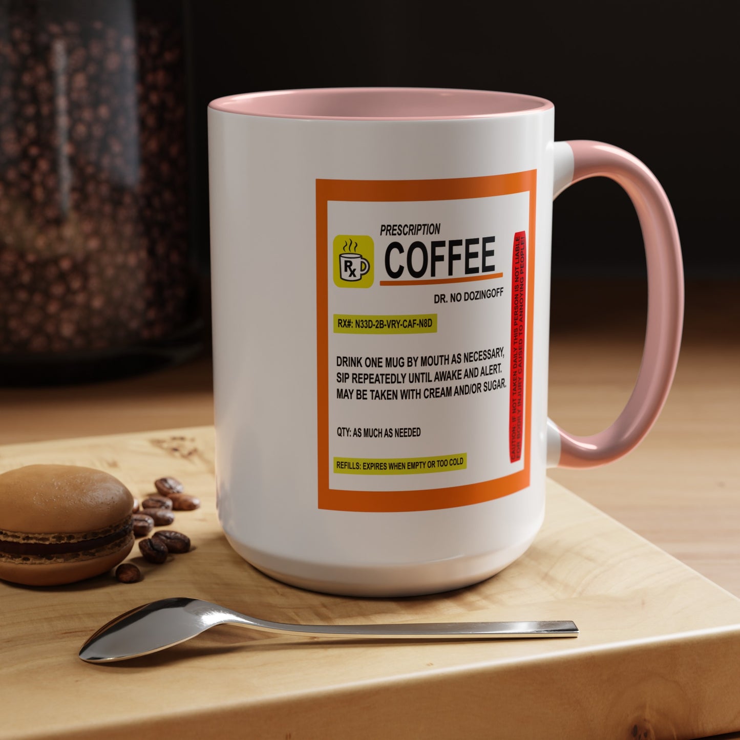 Coffee Prescription-Accent Coffee Mug (11, 15oz)