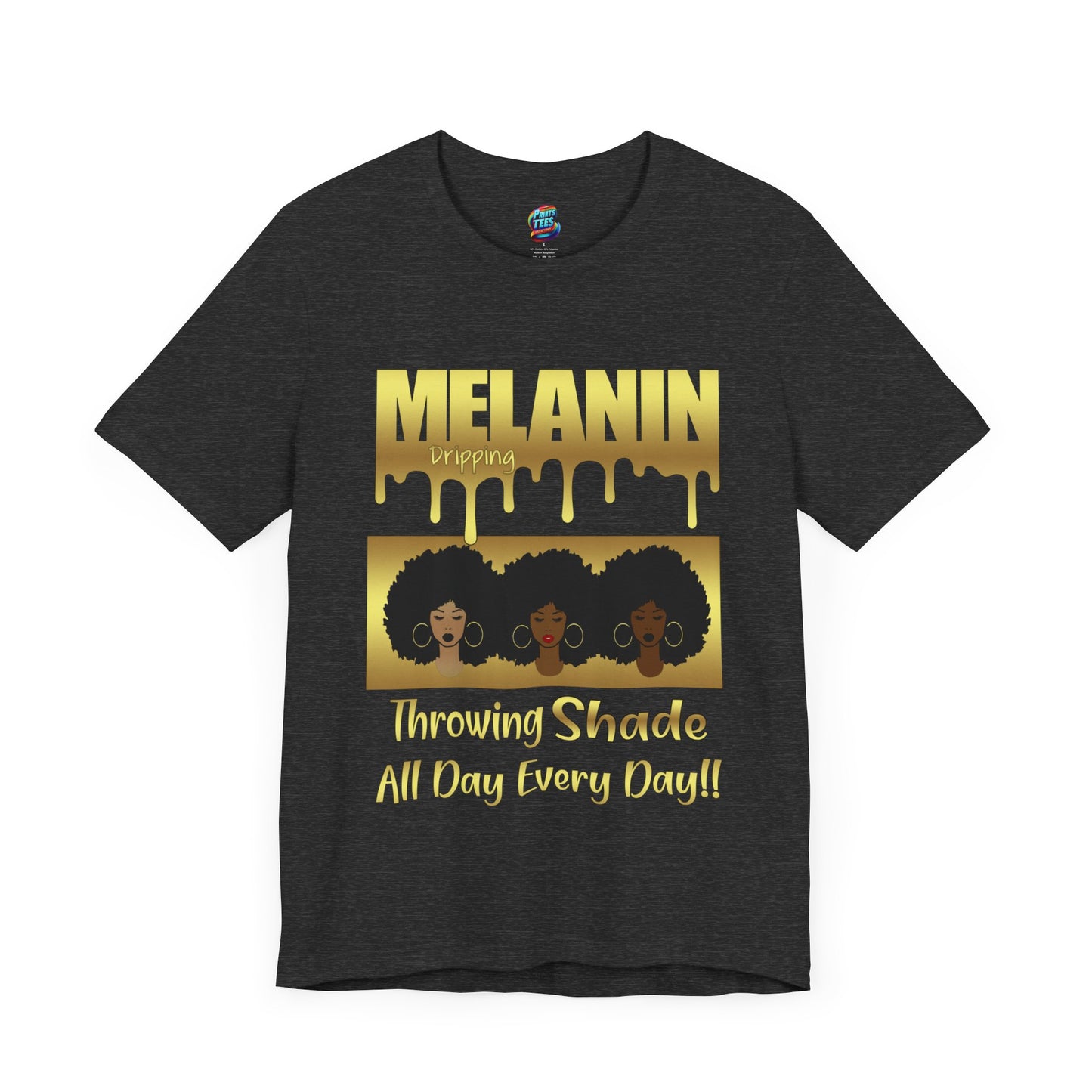 Melanin Dripping-Jersey Knit T-Shirt