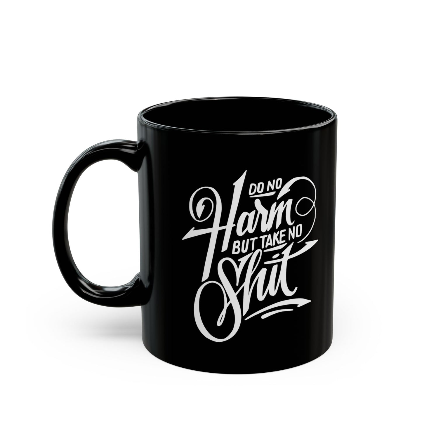 No Harm-Black Mug (11oz, 15oz)