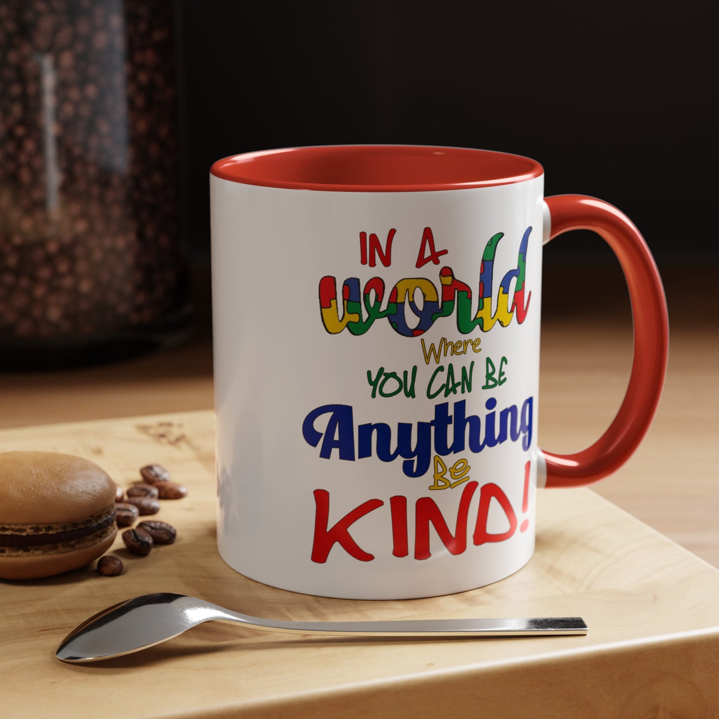 Be Kind-Accent Coffee Mug (11, 15oz)