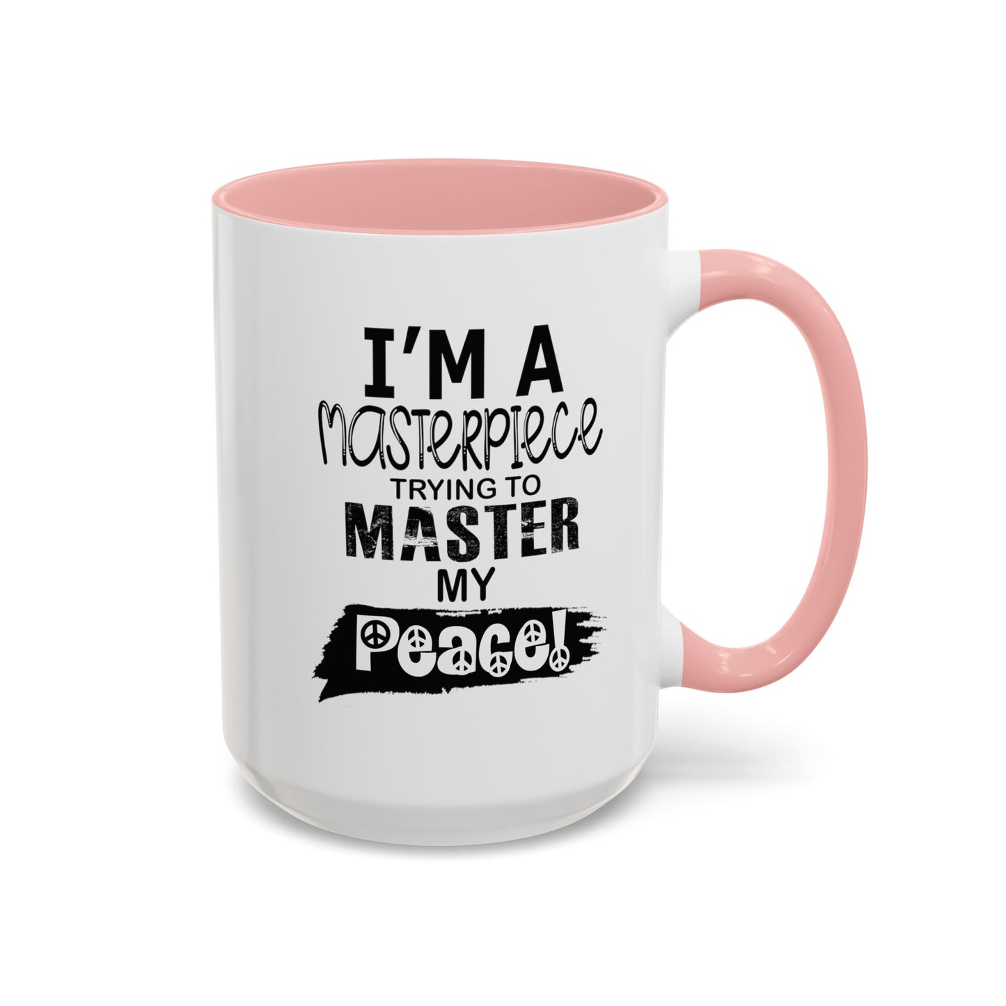 Master Peace-Black-Accent Coffee Mug (11, 15oz)