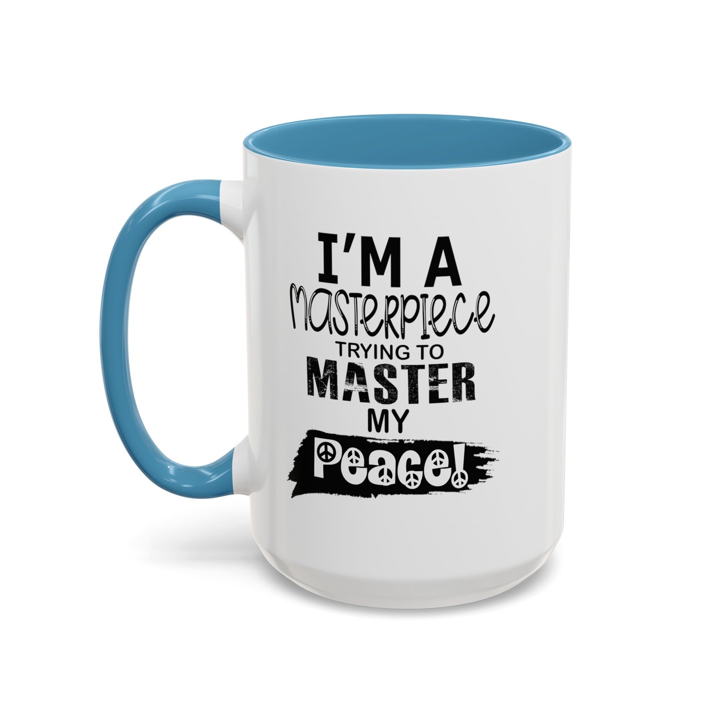 Master Peace-Black-Accent Coffee Mug (11, 15oz)