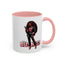 Standing on Business-Black Woman-Accent Coffee Mug (11, 15oz)