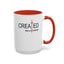 Created With Purpose-Accent Coffee Mug (11, 15oz)