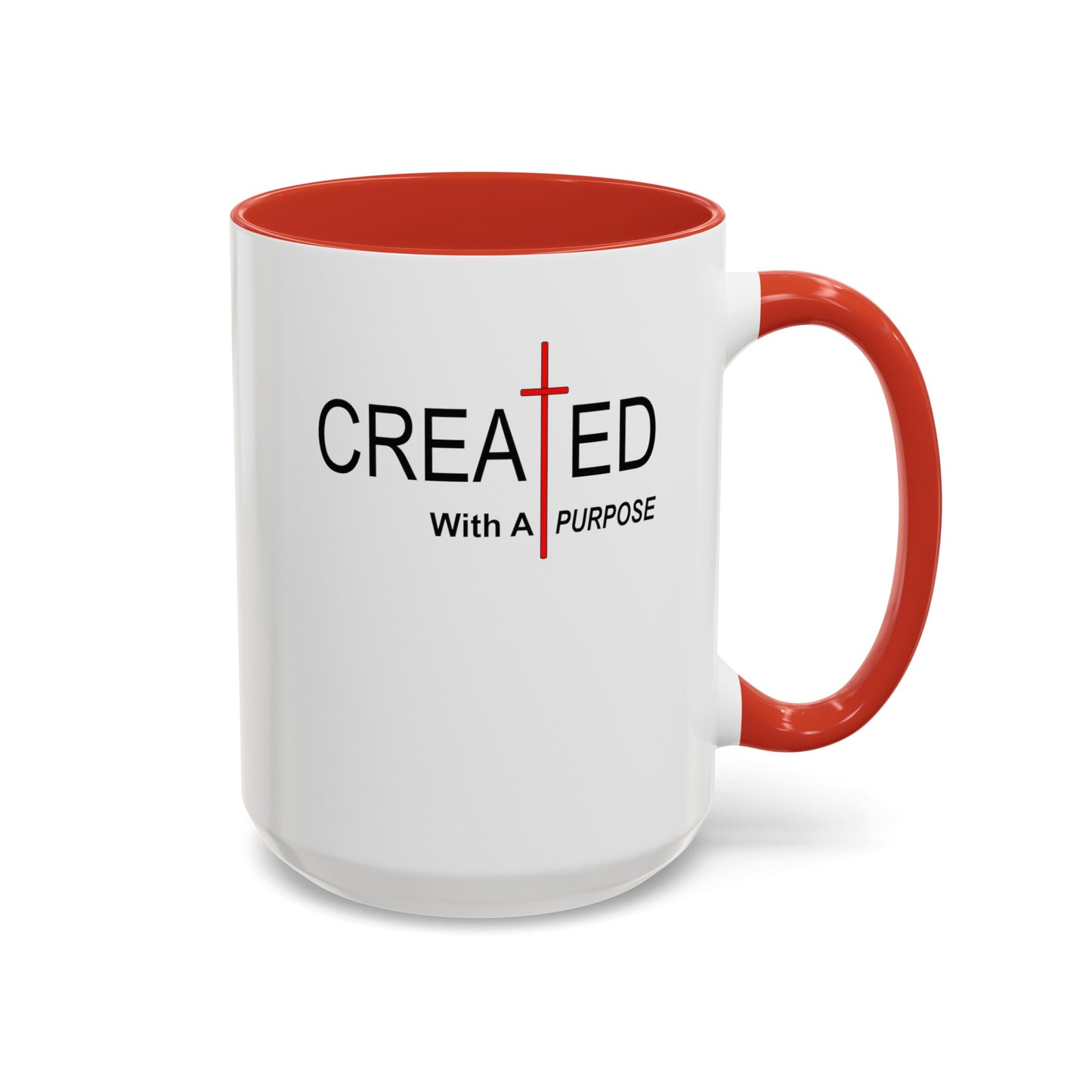 Created With Purpose-Accent Coffee Mug (11, 15oz)
