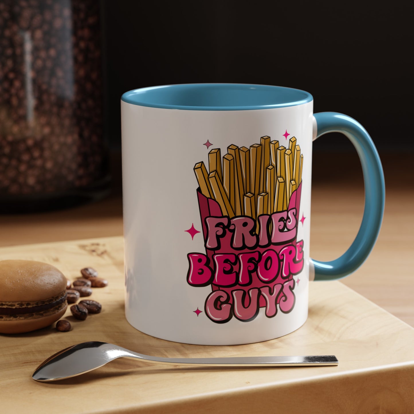 Fries Before Guys-Accent Coffee Mug (11, 15oz)