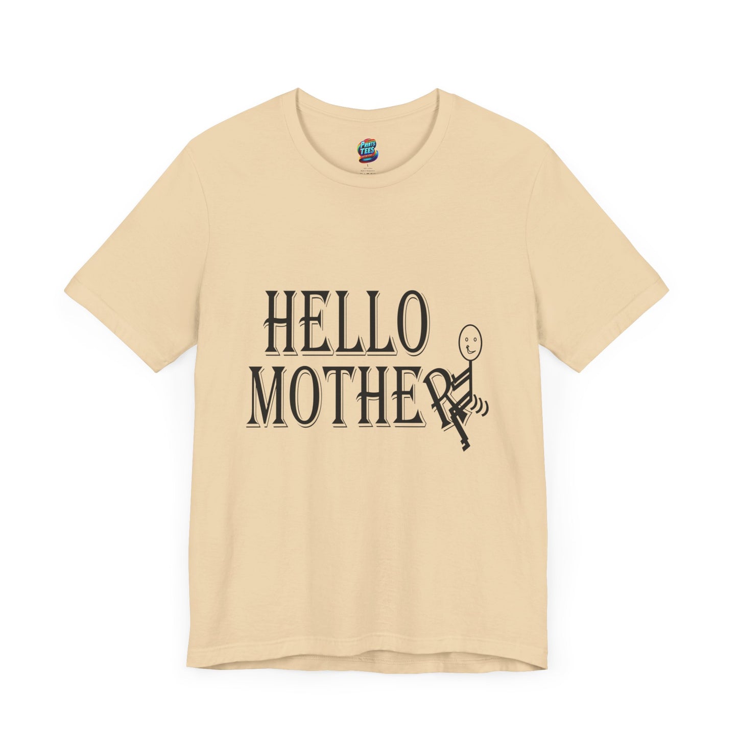 Hello Mother-Jersey Knit T-Shirt