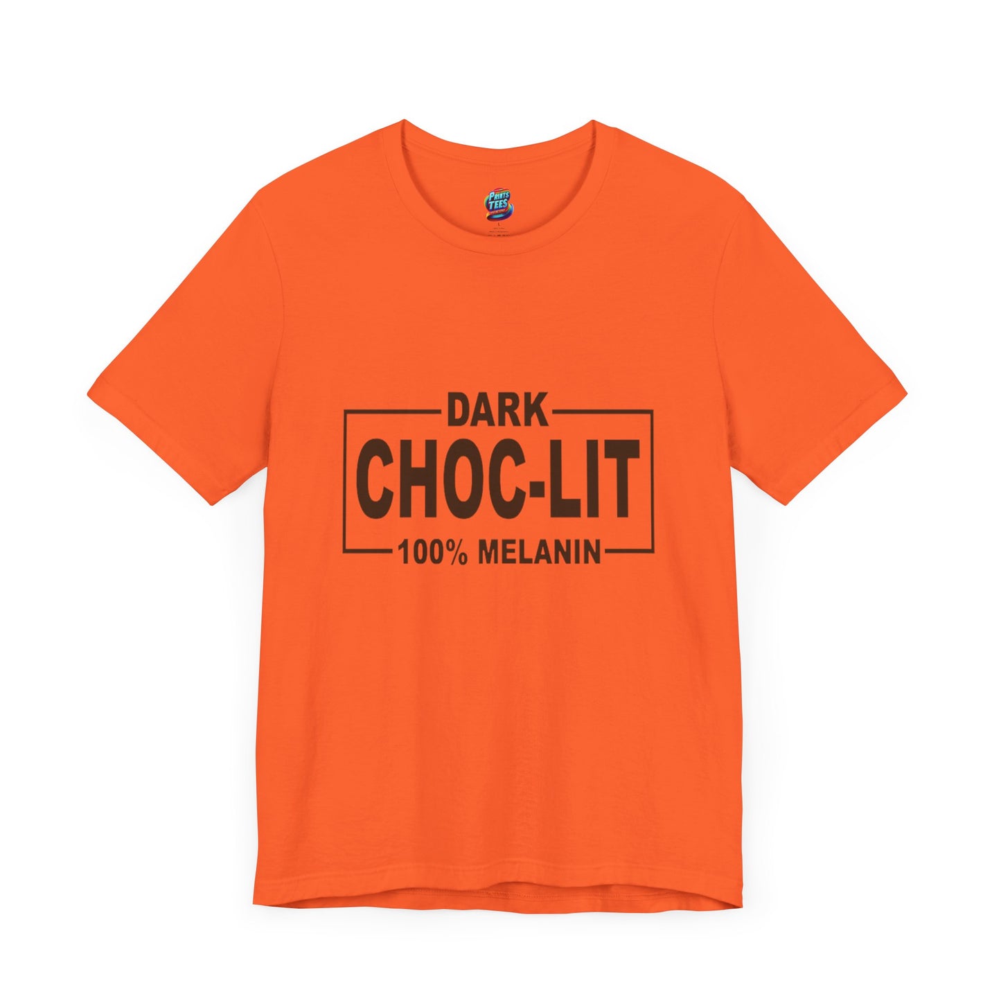 Dark Choc-Lit-Jersey Knit T-Shirt