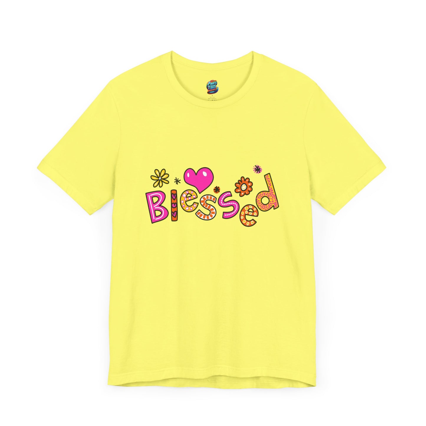 Blessed Flowers-Jersey Knit T-Shirt