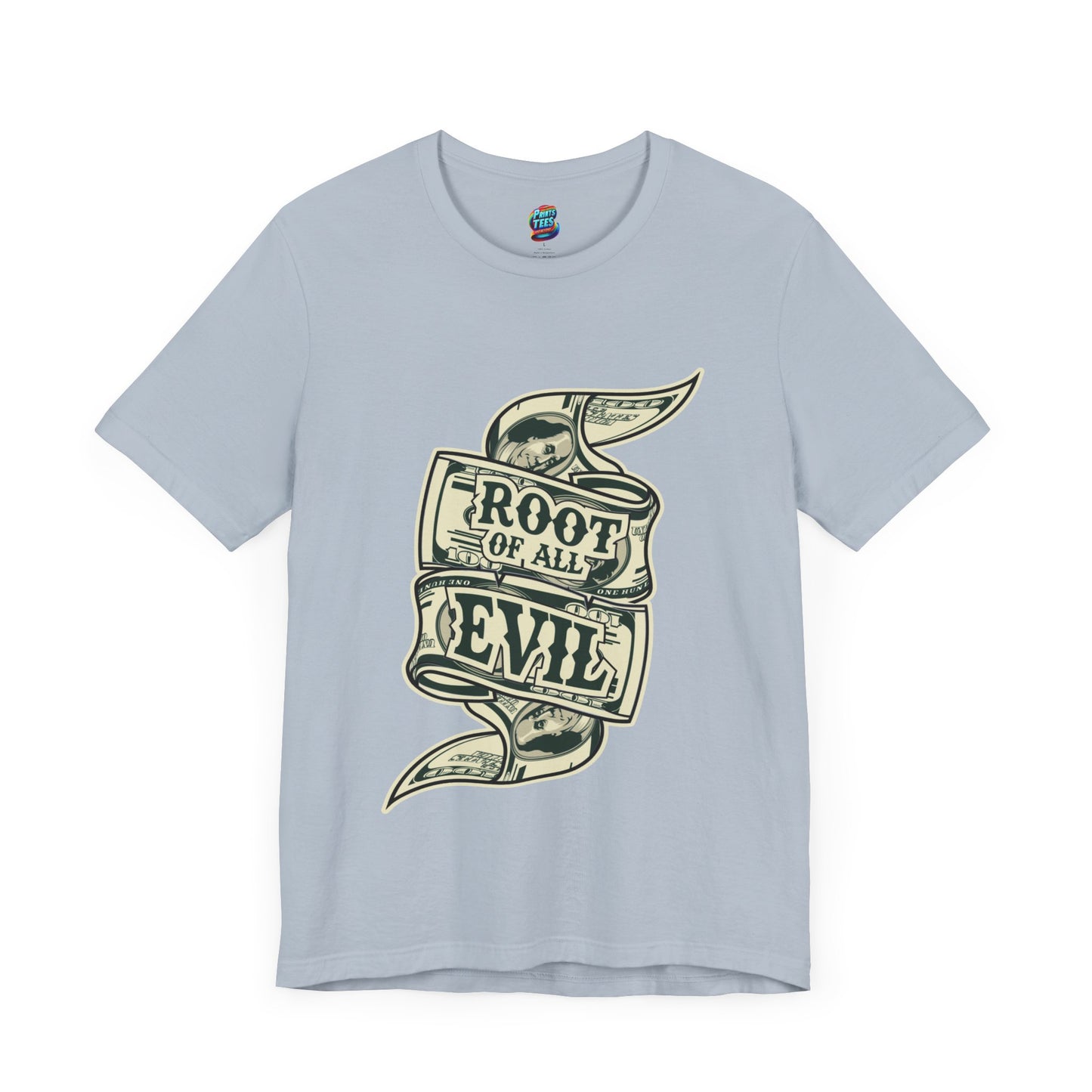 Root of Evil-Money-Jersey Knit T-Shirt