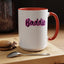 Baddie Gradient-Accent Coffee Mug (11, 15oz)