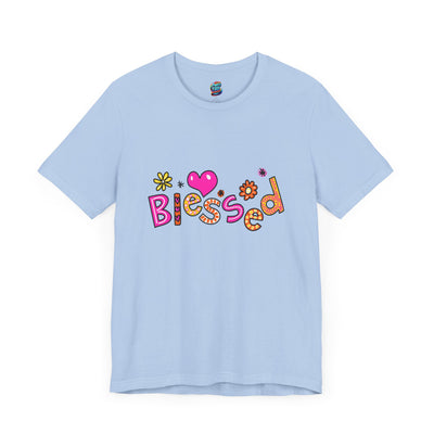 Blessed Flowers-Jersey Knit T-Shirt