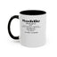 Baddie Definition-Accent Coffee Mug (11, 15oz)