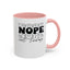 Nope-Accent Coffee Mug (11, 15oz)