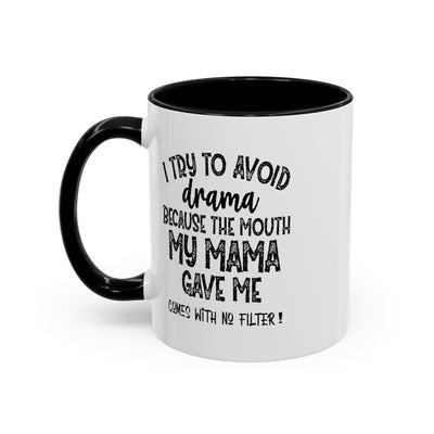 No Filter-Accent Coffee Mug (11, 15oz)