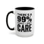 I Don't Care-Accent Coffee Mug (11, 15oz)