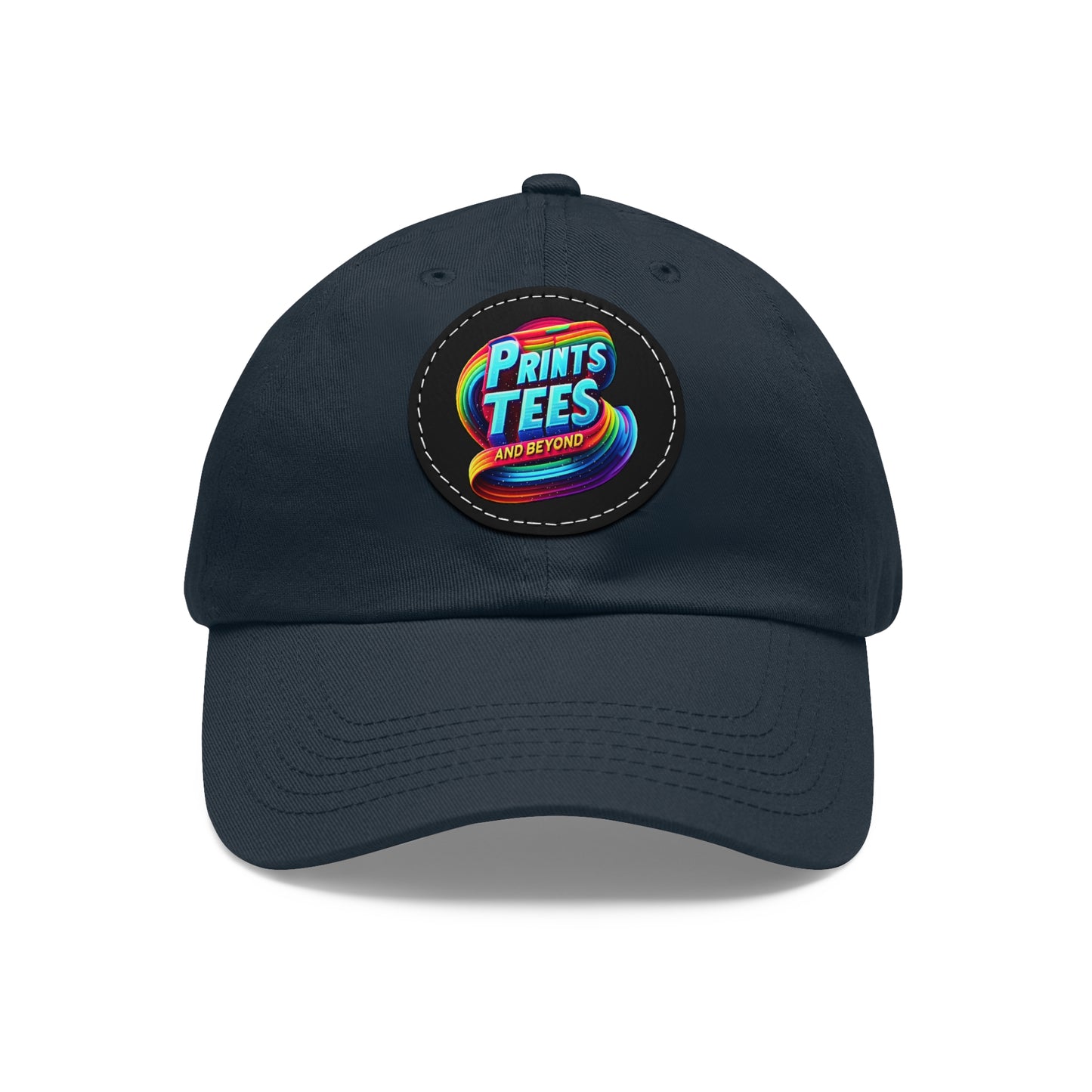 PTB-Dad Hat with Leather Patch (Round)