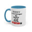 Root of evil-Attention-Accent Coffee Mug (11, 15oz)
