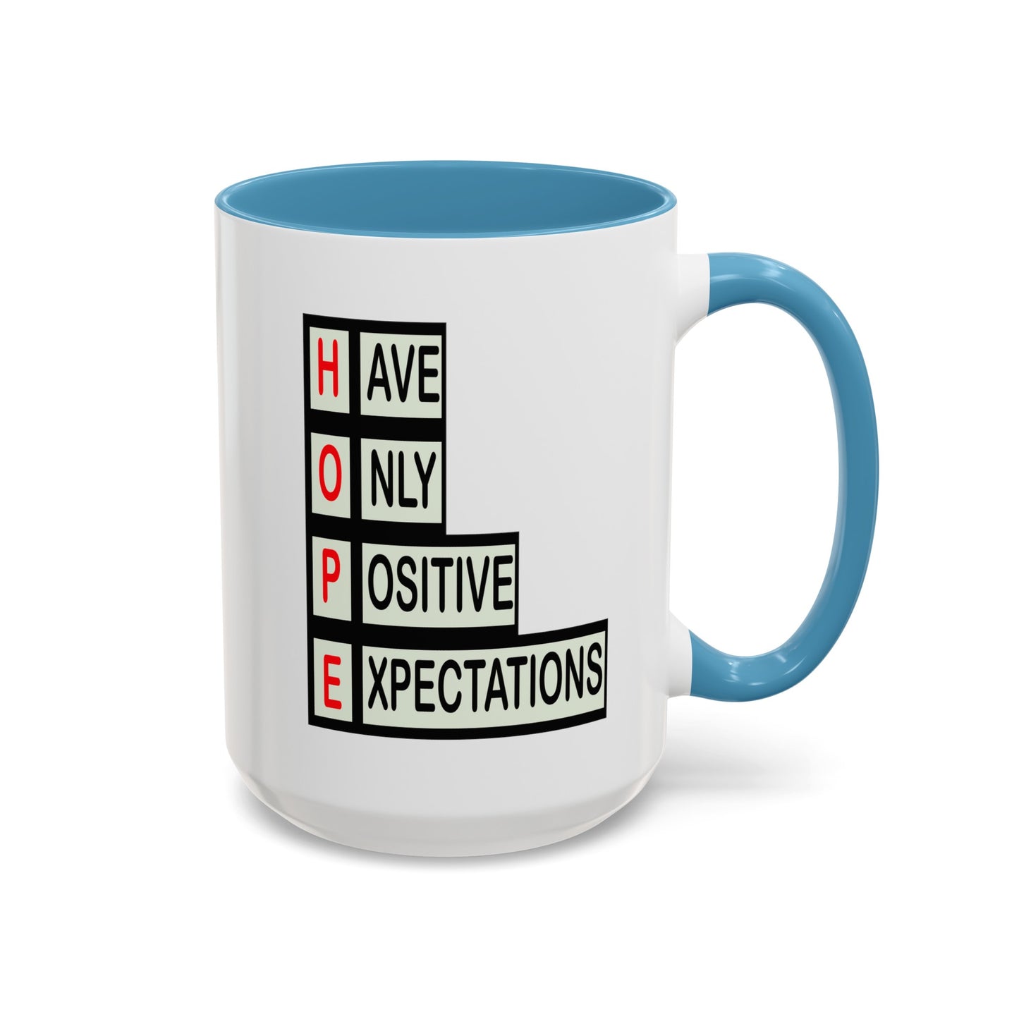 Hope Blocks-Accent Coffee Mug (11, 15oz)