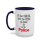 Smiling-Crying-Accent Coffee Mug (11, 15oz)