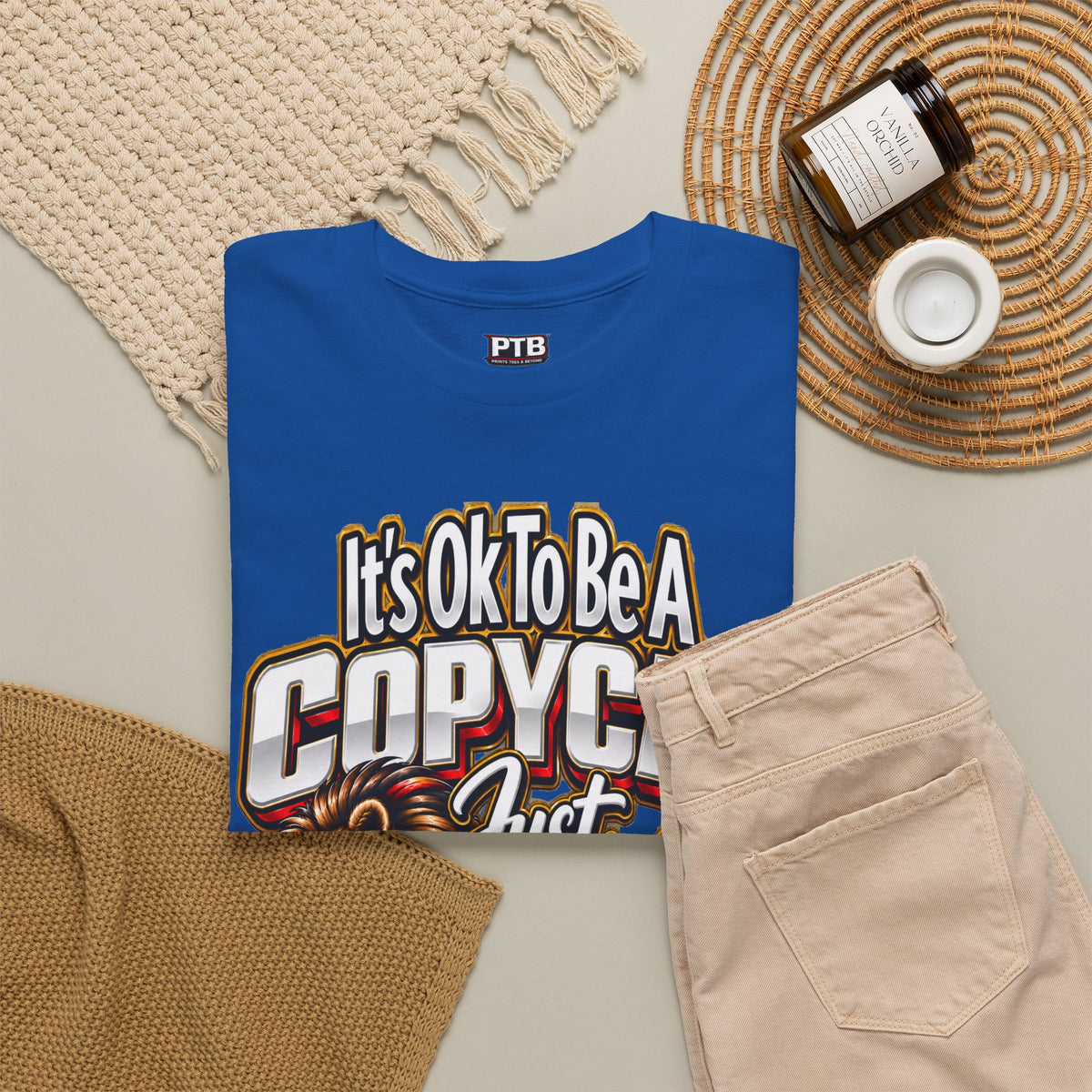 Copycat Cat Graphic T-Shirt – “It’s OK to Be a Copycat, Just Copy the Right”