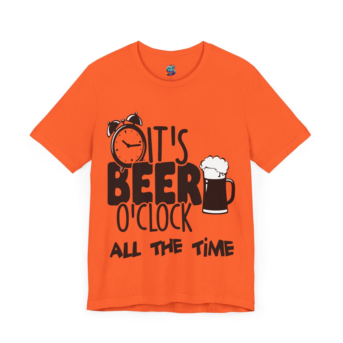 Beer O'Clock-Jersey Knit T-Shirt