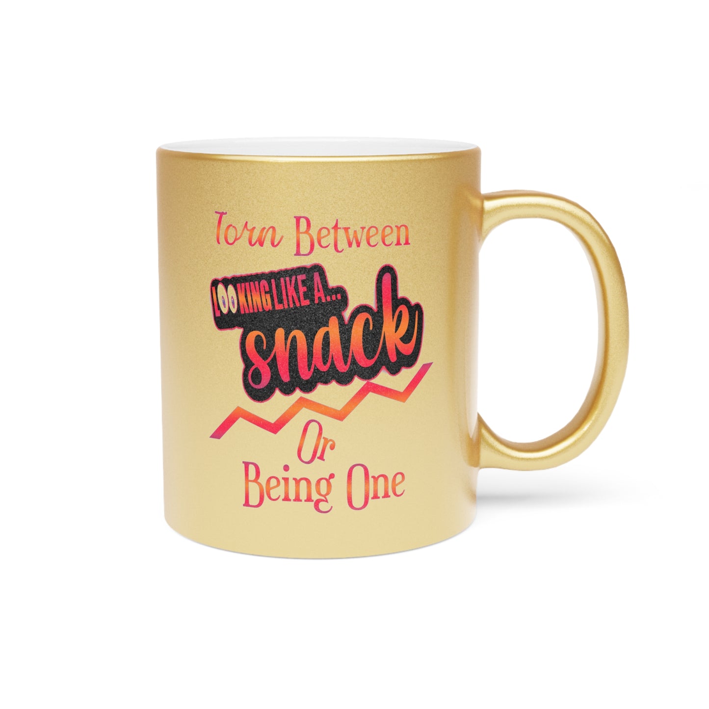 A Snack-11oz Metallic Snack Mug