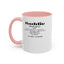Baddie Definition-Accent Coffee Mug (11, 15oz)