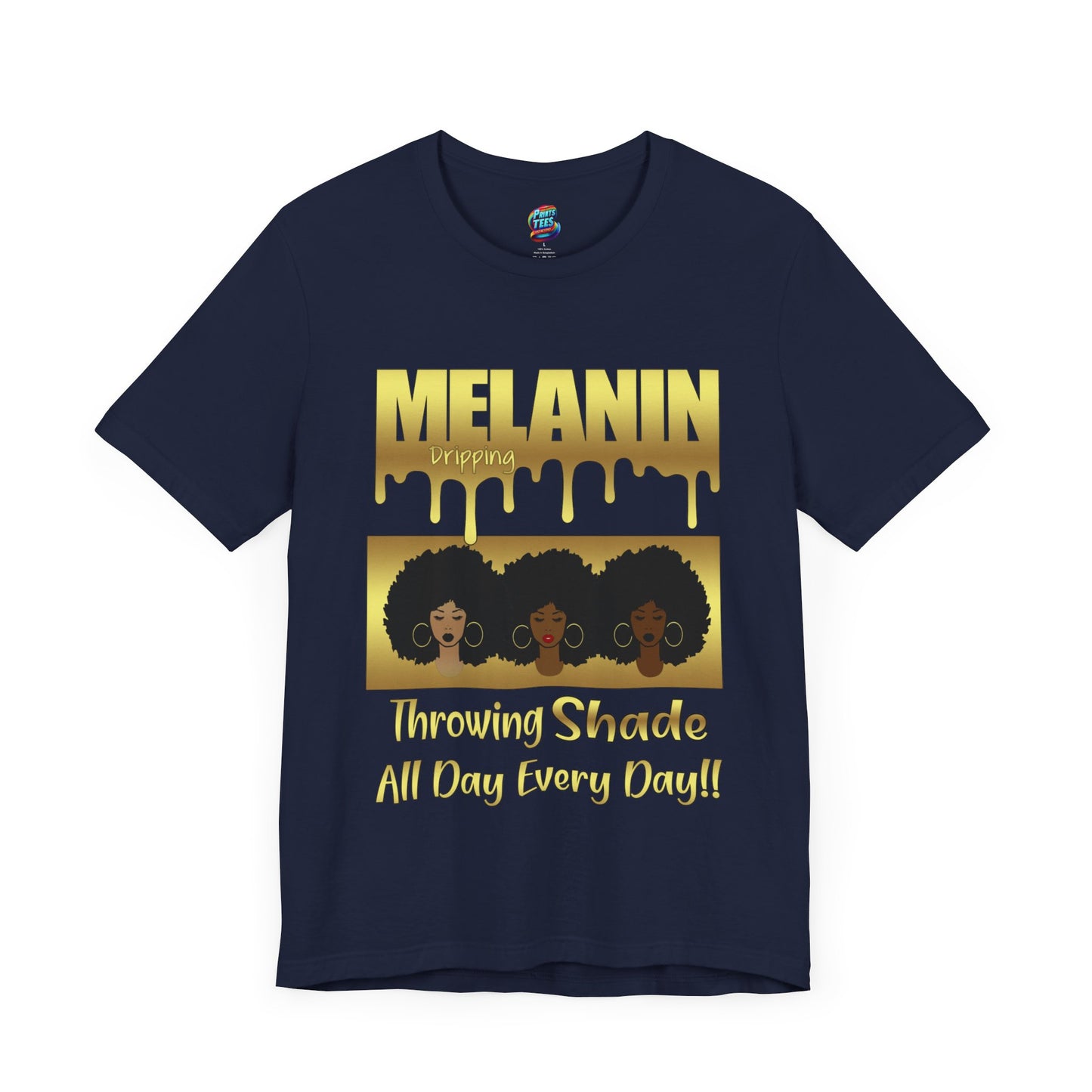 Melanin Dripping-Jersey Knit T-Shirt