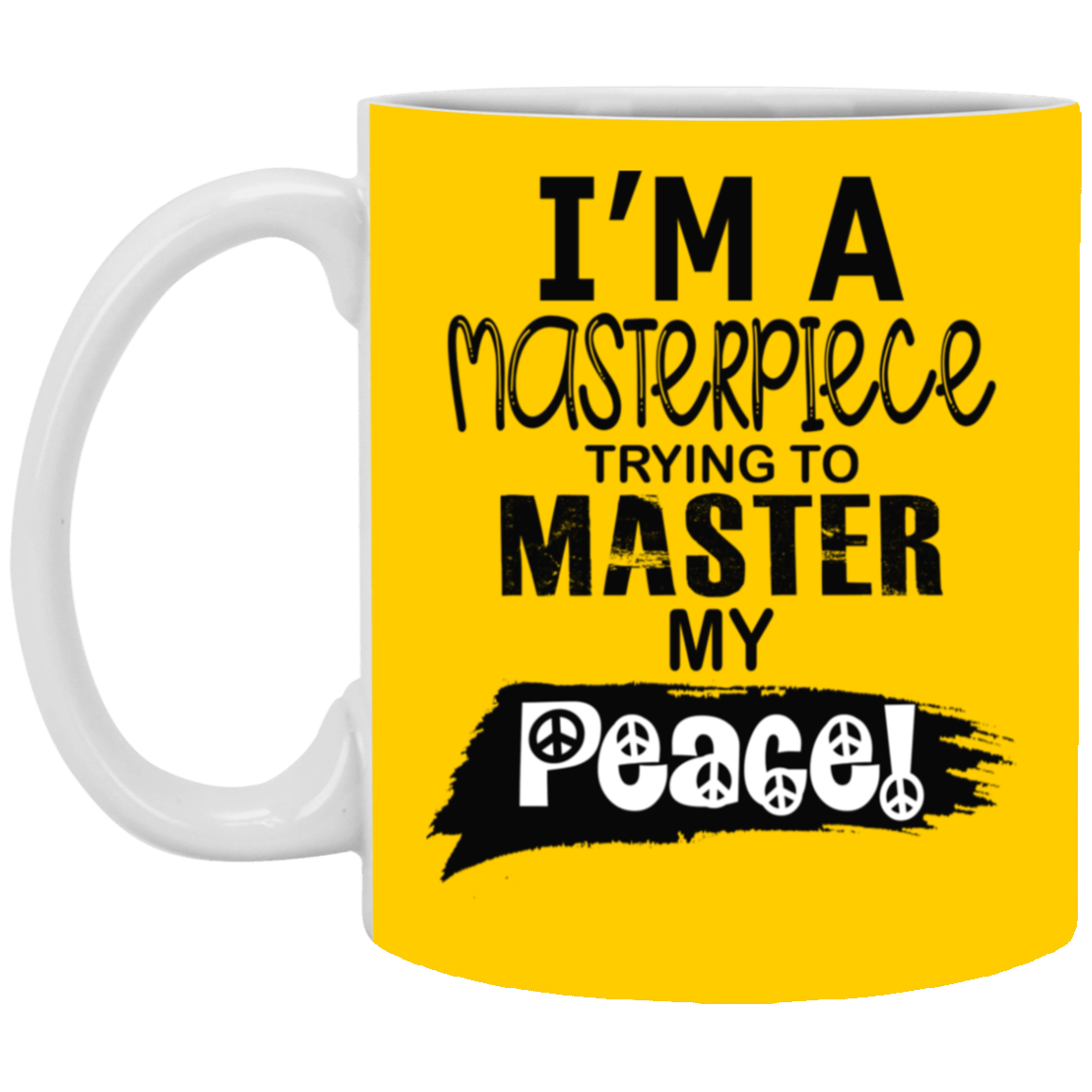 Master Peace-Black-11oz White Mug