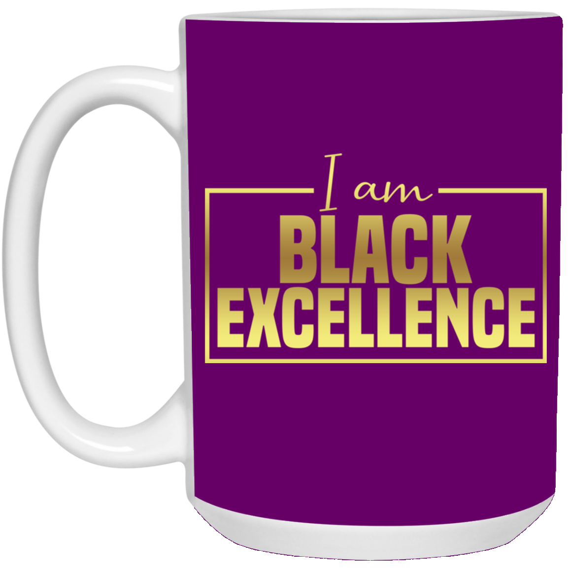 Black Excellence-15oz White Mug