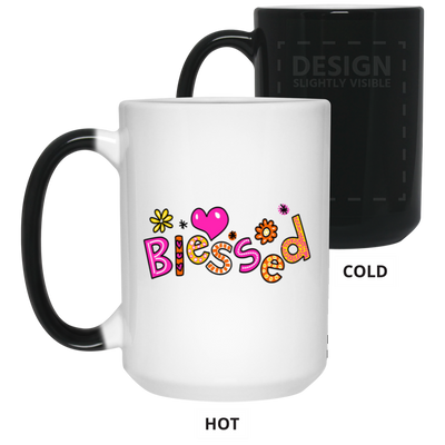 Blessed Flowers-15oz Color Changing Mug